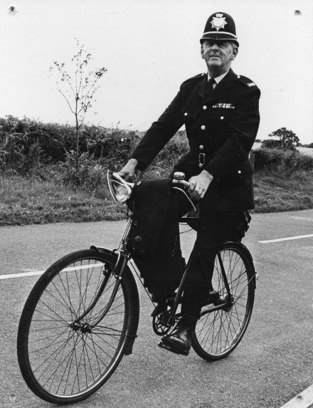 Old police cyclist